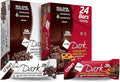 NuGo Dark Variety - Chocolate Pretzel 12 Bars &amp Chocolate Chocolate Chip 12 Bars 12g Protein Vegan Gluten Free Non-GMO Kosher Pareve 24 Count