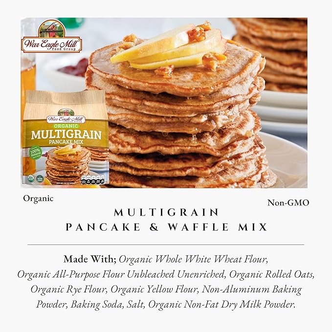 War Eagle Mill Multigrain Pancake Mix Organic 24 oz Bag (2 Pack)