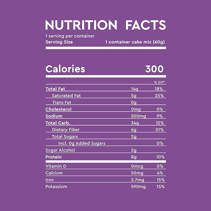 Duncan Hines Keto Friendly Double Chocolate Cake Mix 2.1 Keto Friendly Double Chocolate Cake Cup 25.2 Ounce (Pack of 12)