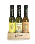 Salute Santé! Infused Grapeseed Oil Gift Set – 3 Pack of 200ml Bottles Roasted Garlic White Truffle Lemon – Gourmet Healthy antioxidant Cooking Oils for Dipping Marinades Finishing &amp Salads –
