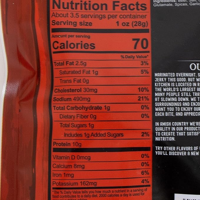 Uncle Mike's Beef Jerky Snacks - Gluten Free 2 Bags Tasty Original Flavor