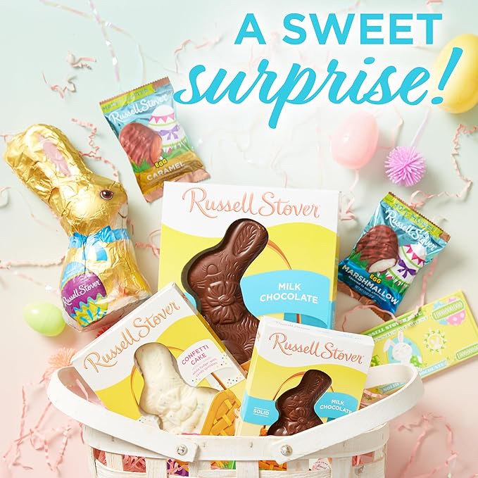 RUSSELL STOVER Easter Marshmallow Milk Chocolate Easter Egg 1.3 oz. (Pack of 18)