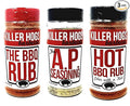 Killer Hogs Barbecue Rub Variety Pack - Original BBQ Rub Hot BBQ Rubs and A.P. Seasoning - Pack of 3 Bottles - 16 oz Per Bottle - 48 oz Total