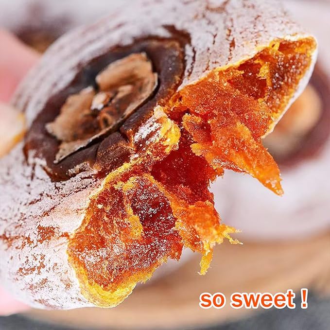 Dried Persimmons Old-fashioned Dr𝐢ed Persimmons 𝐏ers𝐢mmon Organic Whole Dried Persimmon No Sugar Added Dehydrated Unsweetened 𝐃ry Persimon for Snacking &amp Baking (500g-b)