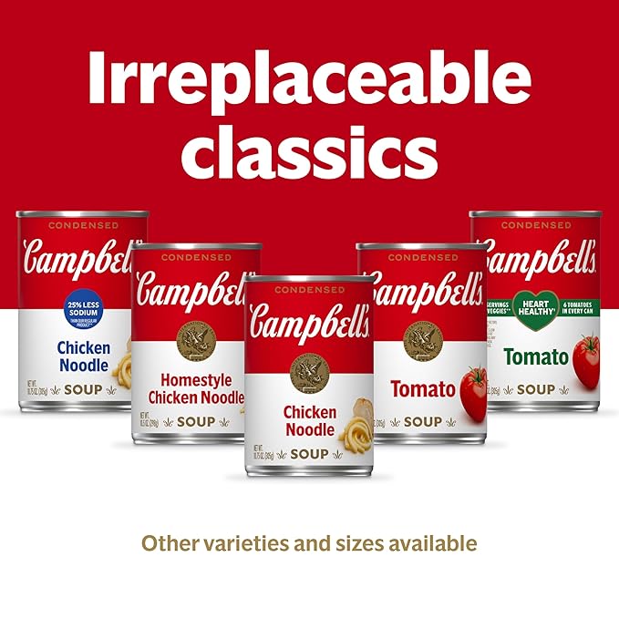 Campbell’s Condensed Homestyle Chicken Noodle Soup 10.5 oz Can (24 Pack)