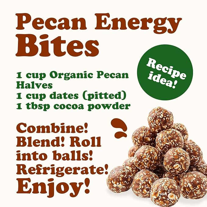 Food to Live Organic Pecan Halves 3 Pounds – Non-GMO Kosher Raw Pecan Nuts Unsalted Vegan Kosher Shelled Sirtfood Bulk. Good source of Calcium and Zinc. Great for Pecan Pie Salads Mixes