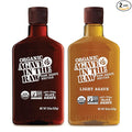 In the Raw Organic Blue Agave Syrup Bundle – Amber + Light Agave Nectar Low-Glycemic Sweetener Maple Syrup and Honey Alternatives 18.5 Oz Ea