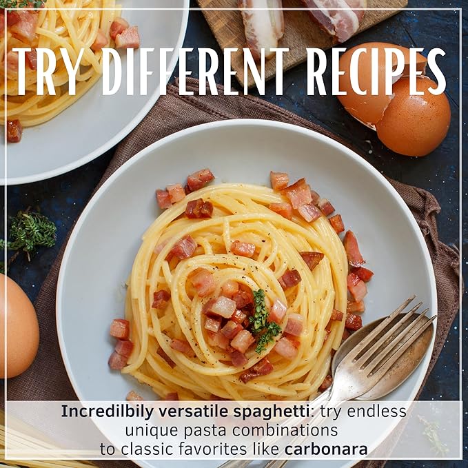 Divella Spaghetti Ristorante Pasta #8 Bulk 10 lb (Pack of 2) Authentic Italian Pasta Made with Durum Wheat Semolina Perfect ‘Al Dente’ Texture for Every Dish