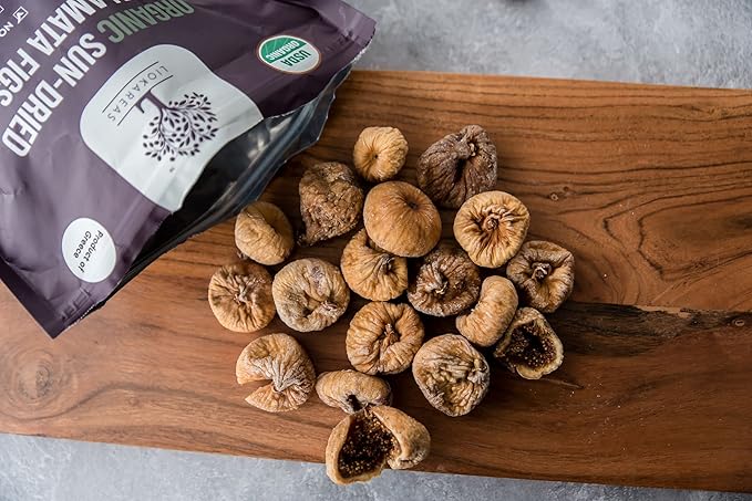 ORGANIC GREEK Kalamata Sundried Figs - USDA Organic Certified - NONGmo - Vegan - Gluten Free - High Fiber - No Sugar Added - No Preservatives - No Coloring - Unsulfured - Product of Greece - Sweet Tas