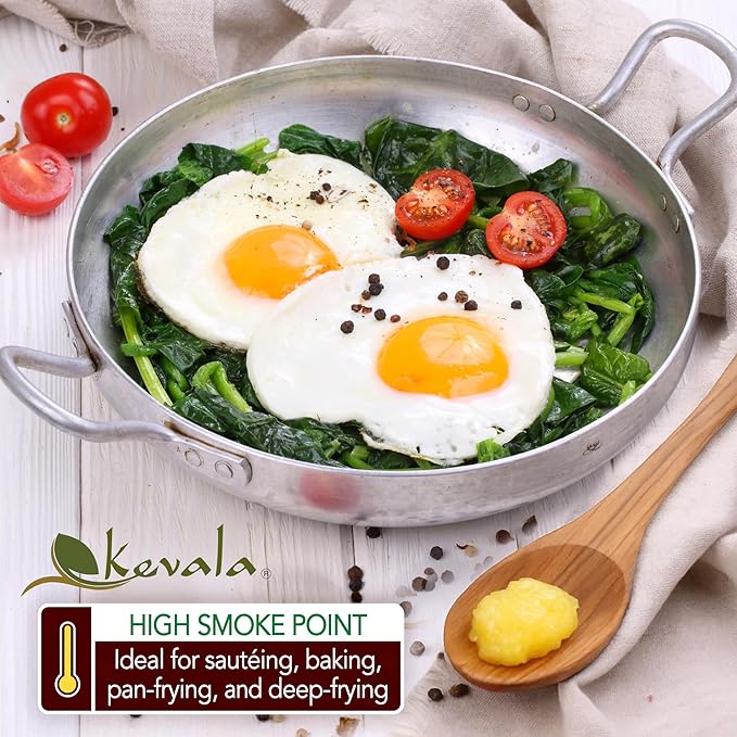 Kevala Clarified Butter Ghee – Grass‑Fed Lactose &amp Casein Free High Smoke Point Cooking &amp Baking Butter Alternative – Keto &amp Gluten Free Spread &amp Oil Substitute | 2 lb