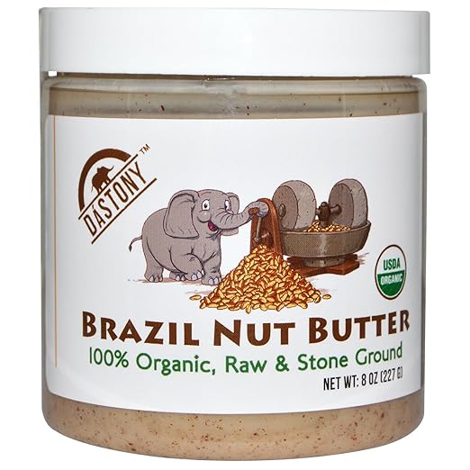 2 Set- Dastony 100% Organic Brazil Nut Butter 8 oz (227 g)