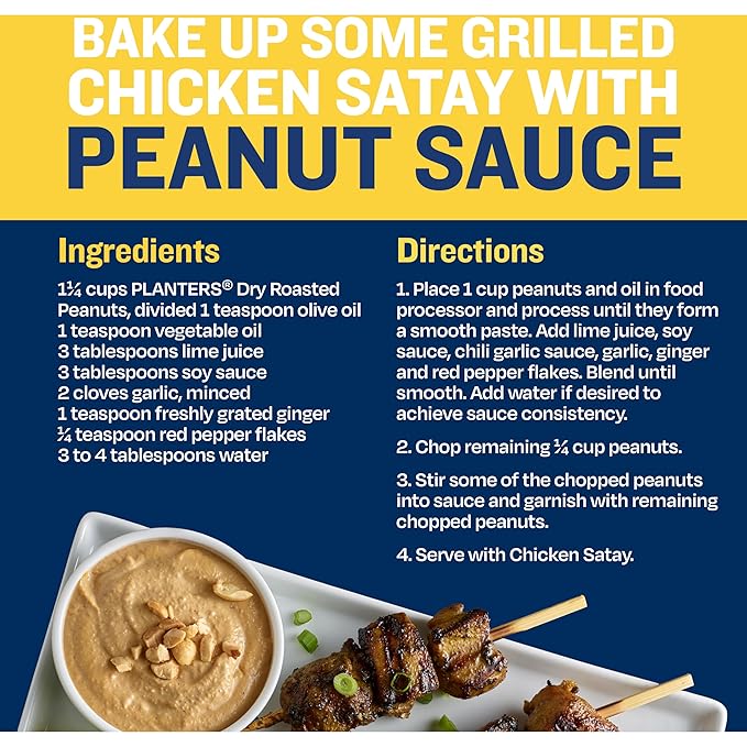 PLANTERS Unsalted Dry Roasted Peanuts 16 oz (12-Pack)