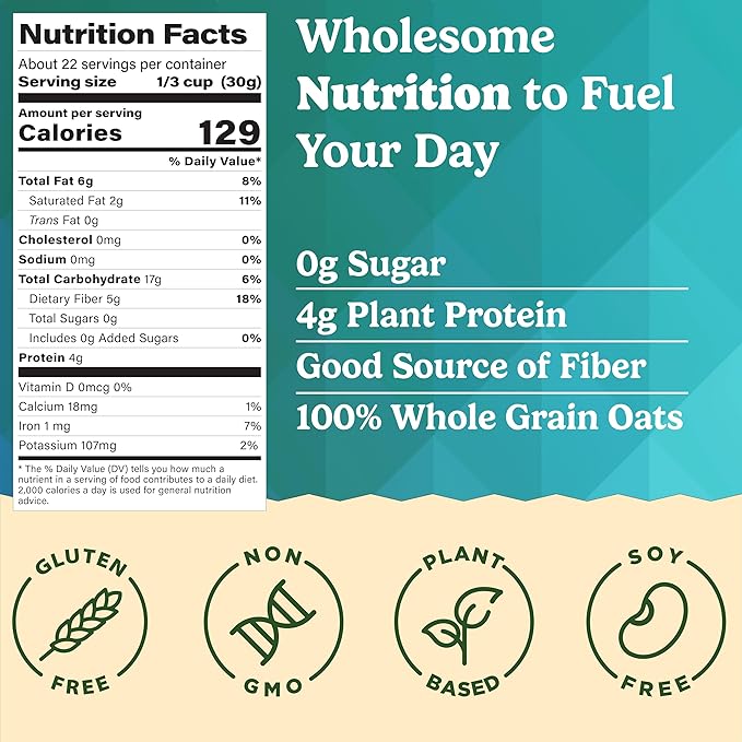 MyCerealMix Sugar Free Granola Vanilla Almond 4-Pack Family Size 96oz – Keto Diabetic Breakfast Cereal Bulk Plant Based High Fiber Gluten Free No Erythritol Healthy Snack Value Meal Prep