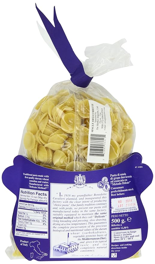 Benedetto Cavalieri Orecchiette 17.6-Ounce Bags (Pack of 2)