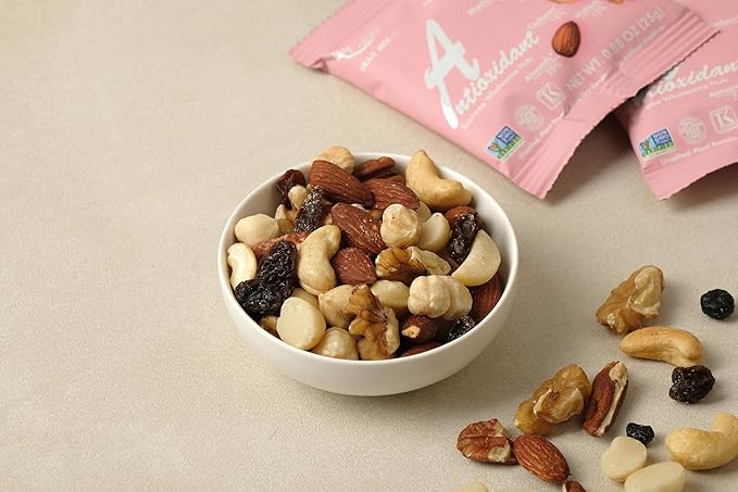 Daily Gourmet Nuts - Unsalted Mixed Nuts Snack Packs/Individually Wrapped Snacks/Nut Snacks/No Peanuts/Healthy Trail Mix Individual Packs/Deluxe Assorted Snacks / 48 Packs