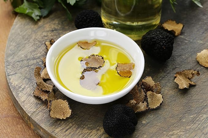 Calivirgin White Truffle Olive Oil - White Truffle Infused Extra Virgin Olive Oil - Cold Pressed Olive Oil - White Truffle Flavored Olive Oil - No Preservatives Organically Grown Olives - 250ml