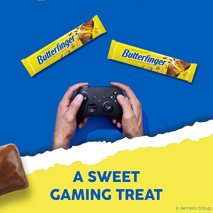 Butterfinger Full Size Candy Bar 18 Count Crispety Crunchety Peanut-Buttery On-The-Go Sweet Treat 1.9 oz Each