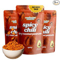 Confusion Snacks Chili Spiced Hot Peanuts – Spicy Snacks with a Hot &amp Spicy Taste Keto High Protein Seed Oil Free Gluten Free Vegan Dry Roasted Nuts 3-Pack 7oz