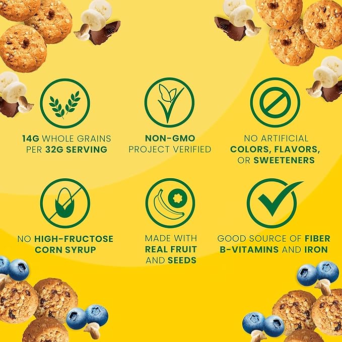 belVita Energy Snack Bites Variety Pack Whole Grain Breakfast Snacks Banana Dark Chocolate (9) Lemon Poppy Seed (8) &amp Blueberry Sunflower Seed (8) 25 Count