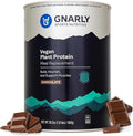 Gnarly Nutrition Vegan Plant Protein – Chocolate Vegan Protein Powder NSF Sport Certified – Meal Replacement Daily Nutritional Boost – Lactose Free Powder – Chocolate 28.2 oz