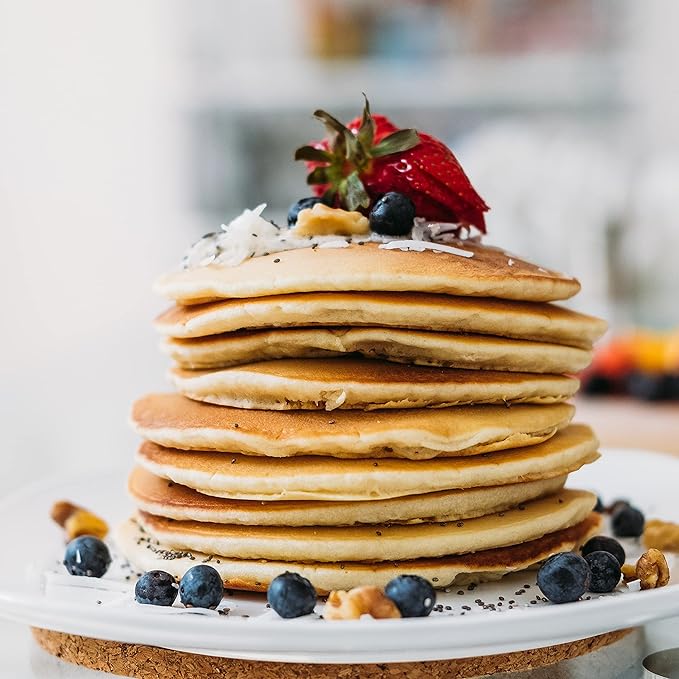 It's Really Vegan Pancake &amp Waffle Family Size Mix 3lbs | Dairy Free Egg Free and Soy Free Mix Pancake Waffle | Serving Size 1/3 Cup Mix (43g) (Original)