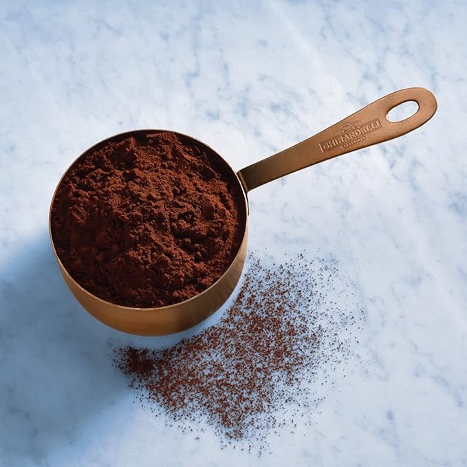 Ghirardelli Majestic Premium Cocoa Powder 2 Pound Can with Ghirardelli Stamped Barista Spoon