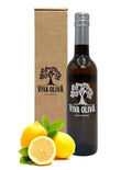 Viva Oliva Sicilian Lemon White Balsamic Vinegar - 375ml (12.7oz) - Premium Quality - 100% Natural - Barrel Aged Gourmet Balsamic from Modena Italy
