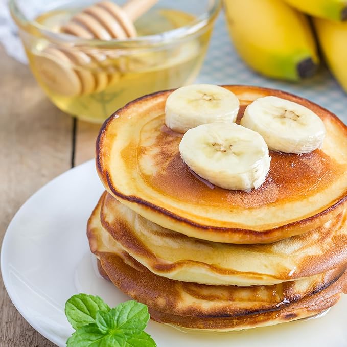 Mochi Foods Banana Macadamia Pancake and Waffle Mix Premium Rice Flour Based Gluten-Free Natural Flavor 2.2 Pounds