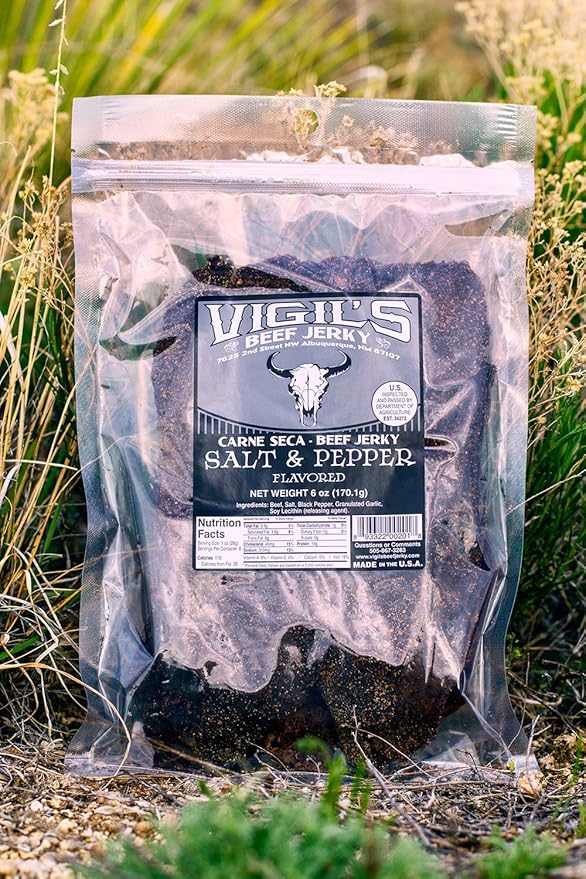 Vigil's Salt and Pepper Beef Jerky 8oz.