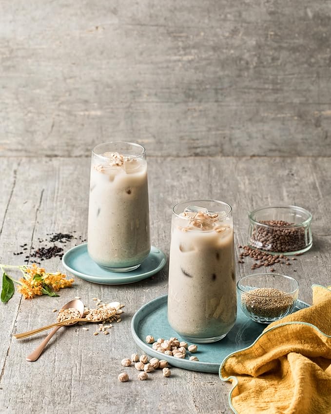 Damtuh Misugaru Powder Drink Mix – Korean 12-Grain Roasted Multigrain Blend with Quinoa Oat Lentil &amp Chickpea Nutty Latte-Style Breakfast Drink Caffeine-Free 20g x 40 Stick Packs