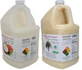 1 Gallon COCONUT Oil 76F + 1 Gallon RSPO Sustainable Not Hydrogenated PALM Oil Combination Pack - Food Grade - Safety Sealed Resealable HDPE Containers Microwave Safe (remove foil seal) Freezer Safe