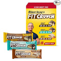 FITCRUNCH Snack Size Protein Bars 6-Layer Baked Bar 3g of Sugar Gluten Free &amp Soft Cake Core (18 Count Variety Pack)