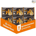 Hethstia High Protein Ramen Soup– 6 Pack Instant Ramen Chicken Flavor Plant-Based Protein (32g) Vegan Vegetarian Non-GMO Low Fat Air-Dried Non-Fried Egg-Free Dairy-Free Quick Meal