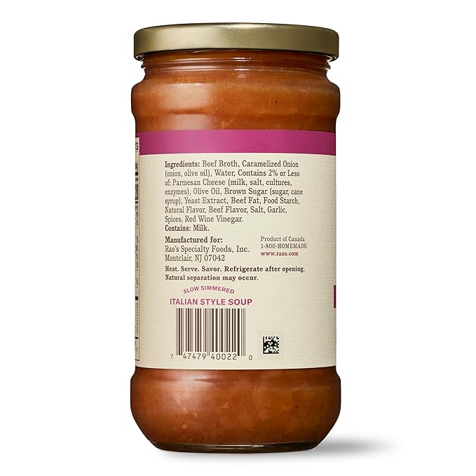Rao's Homemade | French Onion Soup | 16oz | (Pack of 6)