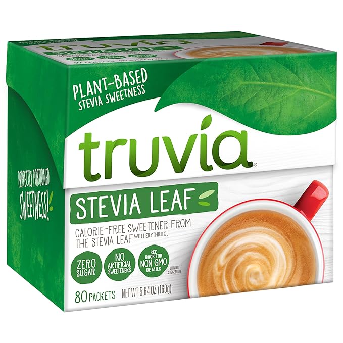 Truvia® Calorie-Free Sweetener Stevia Leaf Packets 80 Count (5.64 oz Carton)