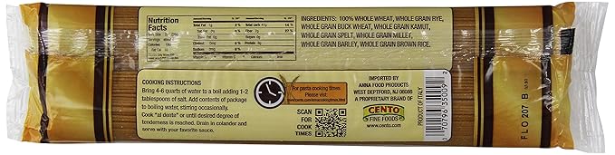 Anna Whole Wheat Capellini 1 Pound Bags (Pack of 20)