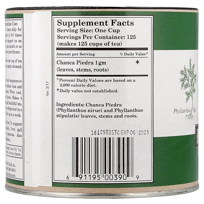 WHOLE WORLD BOTANICALS Royal Break-Stone Tea 125G 125 GR