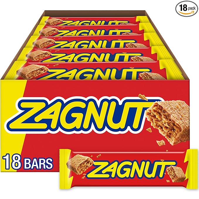 ZAGNUT Crunchy Peanut Butter with Toasted Coconut Candy Bars 1.51 oz (18 Count)