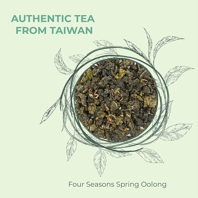 Clouty Space Four Season Oolong Tea Farm Direct Ginger Floral Aftertaste Spring Sprout Loose Leaf 5.3 Oz Paper Tube