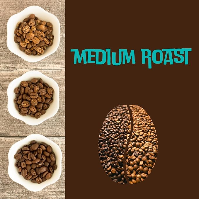 Miraflores Coffee Co Specialty Whole Bean Coffee Premium Roast (12oz Peru Decaf Medium Roast)