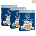 Lovebird Organic Cereal That Actually Tastes Good - 100% Real Food &amp Healthy Gluten Free Cereal No Refined Sugar Paleo Keto Friendly Healthy Snacks for Kids Adults - Unsweetened 3-Pack