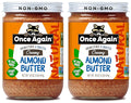 Once Again Natural Creamy Almond Butter 16oz - Roasted Salt Free Unsweetened Gluten Free Certified Peanut Vegan Kosher Paleo Glass Jar 2 Pack 32 Ounce