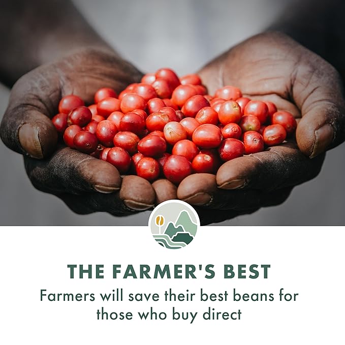 Pachamama Organic Coffee - Dark Roast Whole Bean Coffee Bundle - 2x10 oz bags - French Roast + Farmer's Blend - Farmer Owned &amp Regenerative