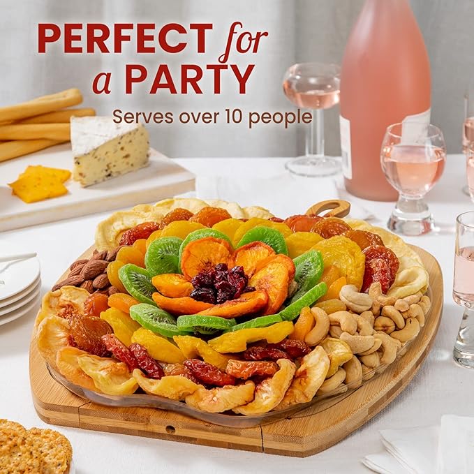 Dried Fruit and Nut Gift Basket Healthy Assorted Natural Snack Gift Tray Extra Large Variety Food Tray Party Platter- Easter Holiday Birthday Sympathy Office Men Woman Him Her Husband Wife