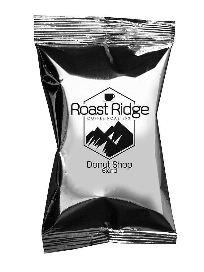 Roast Ridge Coffee 2.0 oz. Portion Pack Pre-Measured for Single Pot of Coffee Donut Shop Blend 40 Pouches