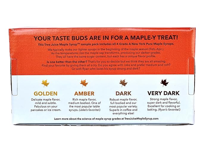 Tree Juice Maple Syrup Grade Sample Pack