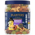 PLANTERS Deluxe Mixed Nuts with Sea Salt 27 oz Resealable Container - Variety Mixed Nuts Snacks with Cashews Almonds Pecans Pistachios &amp Hazelnuts - Energy Boost - Kosher