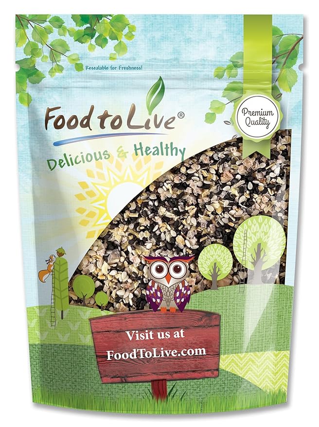 Food to Live Everything Bagel Seasoning Mix 4 Pounds – A Blend of White and Black Sesame Seeds Minced Garlic Onion and Himalayan Pink Salt Flakes. Great as a Topping and Baking Ingredient