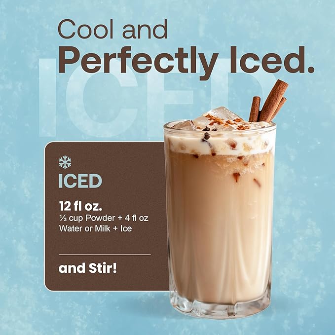 Dr. Smoothie Café Essentials Spiced Chai – No Artificial Colors Flavors or Sweeteners – Shelf Stable – 116mg of Caffeine per Serving – Great for Hot Iced &amp Frozen Frappes (3.5 lb Bag 26 Servi