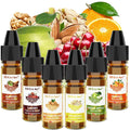 Food Flavoring Oil - Concentrated Candy Flavors 6 Liquid Lip Gloss Flavoring Oil Almond Butter Pecan Pistachio Flavor Oil for Baking Cooking Slime Making Drinks Water &amp Oil Soluble - 0.25 Fl